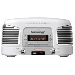 Teac SL-D920W Nostalgie CD-Radio (MW/UKW-Tuner, AUX, USB) wei�