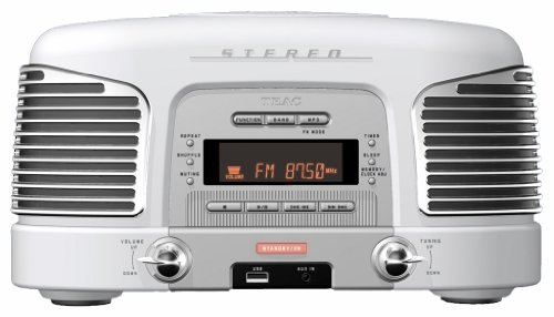 Teac SL-D920W Nostalgie CD-Radio wei&szlig; Preisvergleich