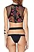 WenHong Women's Padded USA American Flag Fringe Tassel Swimsuits
