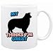 New  My Border Collie Thinks I Am Great  Mug Dog