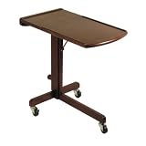 Antique Walnut Adjustable Laptop Cart - Winsome 94423