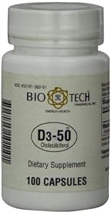 BioTech Pharmacal D3-50 (50,000 IU) 100 Count (FFP)