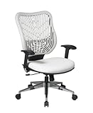 Unique Self Adjusting SpaceFlex Back Executive Chair White