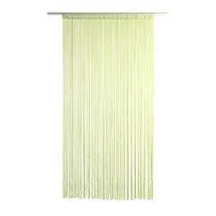 Fadenvorhang Fadenstore Vorhang HELL GR�N 2,30m x 1m