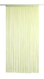 Fadenvorhang Fadenstore Vorhang HELL GR�N 2,30m x 1m