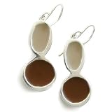 Modern Bubble Earrings in Mocha