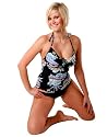 Push Up Tankini in schwarz mit floralem Druck ( 525 - 1145404 )