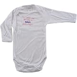 Baby-Says Long-Sleeve Bodysuit, You want me to take a NAP! yeah... right!, 0-3 months