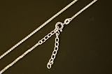 NEWSTONE シルバーチェーン　シルバー925 ベネチアンネックレス 40cm＋5cmアジャスター 【SP-VN4DC-45AD5】