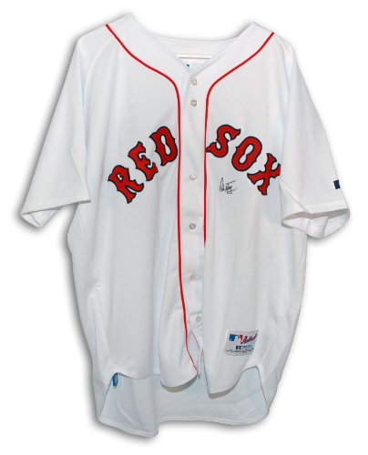 Pedro Martinez Autographed Boston Red Sox White Russell Athletic Authentic Jersey