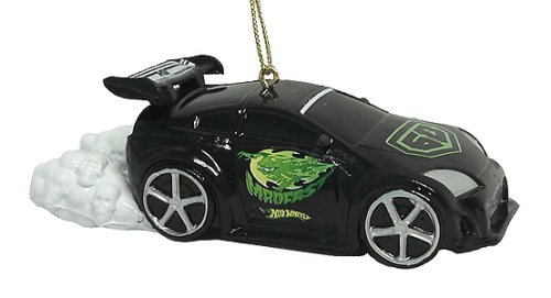 Black Hot Wheels Racing Car Christmas Ornament #HS0114