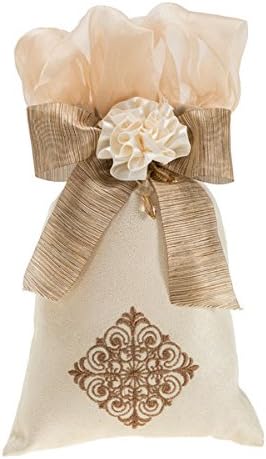 Decorative Bag Sachet In Suede Biege