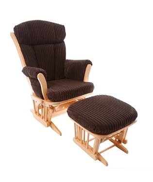 Dutalier Penny Beech Recliner - Jumbo Chord Chocolate Cushions