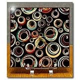 Retro Circles - 6x6 Desk Clock