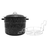 Granite Ware Canner with Rack - Black (21.5 qt)