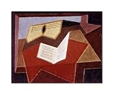 Guitar with Sheet of Music Giclee Poster Print by Juan Gris, 20x17