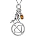 Sterling Silver Citrine Multi-Charm Sagittarius Pendant, 18