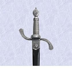 medieval english dagger replica with gothic scabbard s