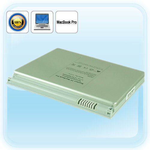 Batterie d’Ordinateur Portable (remplacement)pour Apple MacBook Pro 15″ A1175, MA348G/A, MA463LL/A, 5600MAH, 6 Cellules, Argent