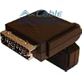 Hinged Scart Adaptor - Adjusts through 90 Degrees to allow closer mounting of Flat Screen TVs. By Cable Mountain