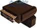 Hinged Scart Adaptor - Adjusts through 90 Degrees to allow closer mounting of Flat Screen TVs. By Cable Mountain