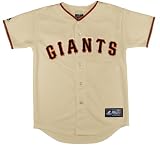 MLB San Francisco Giants Tim Lincecum #55 Juvi Boys Replica Player Name And Number Jersey By Majestic (PRO CLEVELAND IVORY, PRO ORANGE,TRUE BLACK, SMALL)