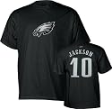 DeSean Jackson Black Reebok Name & Number Philadelphia Eagles T-Shirt