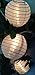 Spring Rose(TM) White Paper Lantern Party String Lights. These Are Perfect For Wedding Decorations. Great For Small Get-Togethers or Large Events. Be Sure You Add These to Your List of Party Supplies!!!