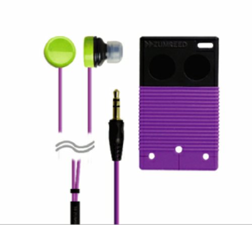 Zumreed / Poppin Bi-Color Earbud Earphones, Violet