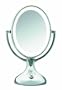 Conair BE18LCX Double-Sided Lighted Makeup Mirror, Polished Chrome