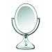 Conair BE18LCX Double-Sided Lighted Makeup Mirror, Polished Chrome
