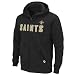NFL New Orleans Saints Classic Heavyweight Full Zip Jacket Adult Long Sleeved Fullzip Fleece with Hood, Black, X-Large