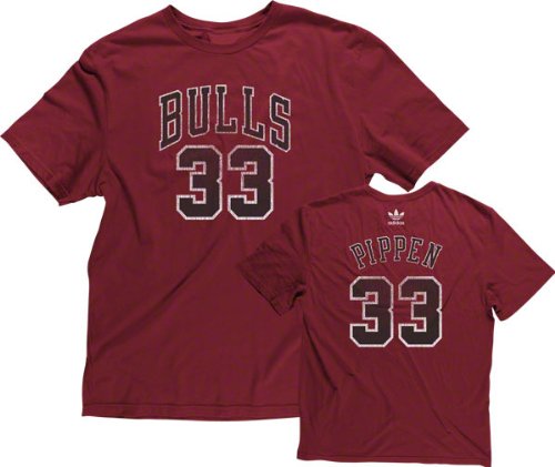 Scottie Pippen adidas Originals Hardwood Classics Name and Number Chicago Bulls T-Shirt