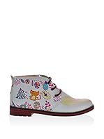 Neefs Botines de cordones (Blanco / Multicolor)