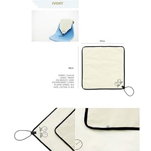 Travel Themed Checkpoint Friendly Pouch Sleeve Sack (Ivory) to Protect the Toshiba Mini NB205-N311/W 10.1-Inch Frost White Netbook