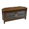 Wood Corner TV Console - Brown