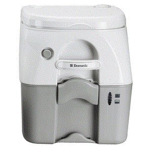 Dometic Sanitation Dometic - SeaLand 975 Portable Toilet 5.0 Gallon - Grey w/Brackets