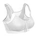 La Isla Women's Front Closure Back Support Firm Control Wirefree Full Coverage Bra