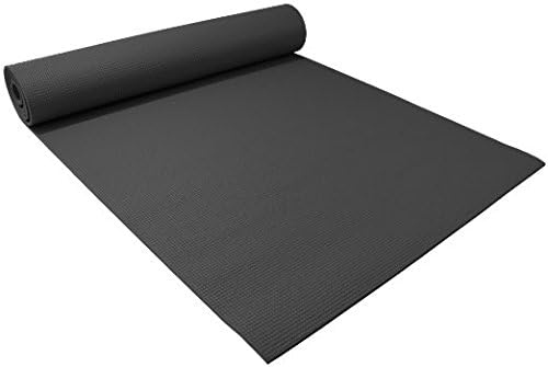 Health and Fitness 1CM Extra Thick 183CM Long NBR Comfort Foam Yoga Mat (Black)