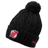 Reebok New Jersey Devils Womens' Knit Hat With Pom One Size Fits All