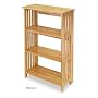 Mission Style Solid Wood Folding Book Shelf /Bookcase