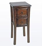 Privilege 24024 2 Drawer Phone Stand - Brown
