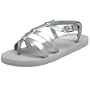 Roxy Women's Daphne Sandal,Silver,7 M US