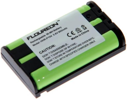 Floureon 2 Packs 3.6V 900mAh Ni-MH Rechargeable Cordless Phone Telephone batteries for Panasonic KX-TGA248, KX-TGA450B, KX-TGA500, KX-TGA520, KX-TGA523, KX-TGA541, KX-TGA542, KX-TGA545