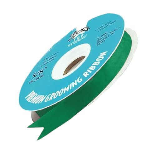 Top Performance Satin Acetate Durable Grooming Pet Ribbon, 100-Yards, Emerald