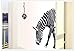 OOHE Zebra Animal Children Nursery Kids Room Wall Art Murals Stickers Home Decor Decal