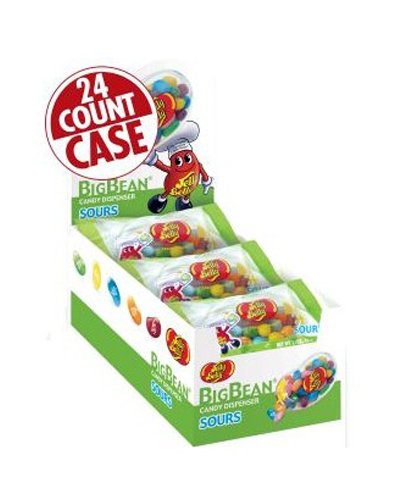 Jelly Belly Sours Jelly Beans, Assorted Flavors, 1.4-Ounce Big Bean Dispensers (Pack of 24)