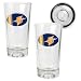 Golden State Warriors NBA 2pc Pint Ale Glass Set with Basketball Bottom - Oval Logo by Great American Products