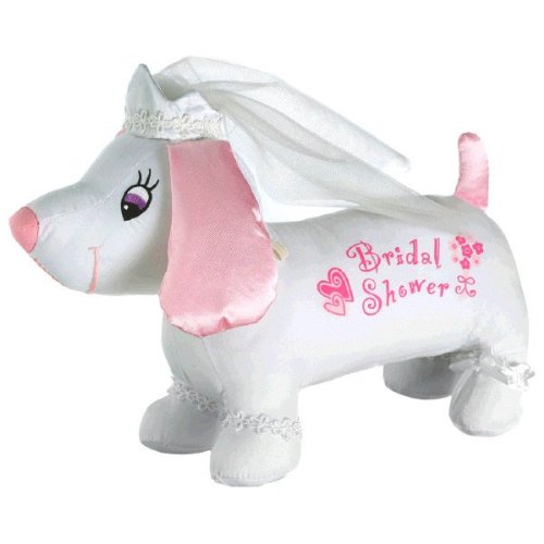 Amscan Avant Garde Bridal Shower Autograph Plush Hound Party Novelty Favors, 9 x 16