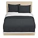 Home Canvas Comforter Set - Charcoal